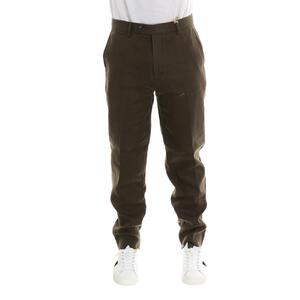 PANTALONE IN LINO MORO